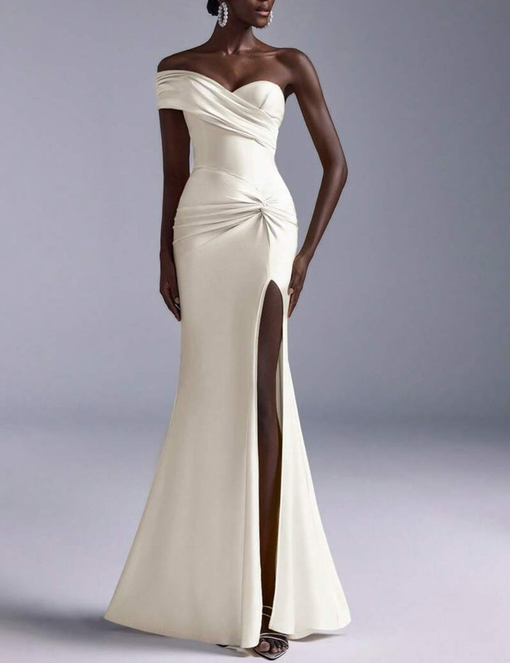 Rochie de ocazie Shein, crem