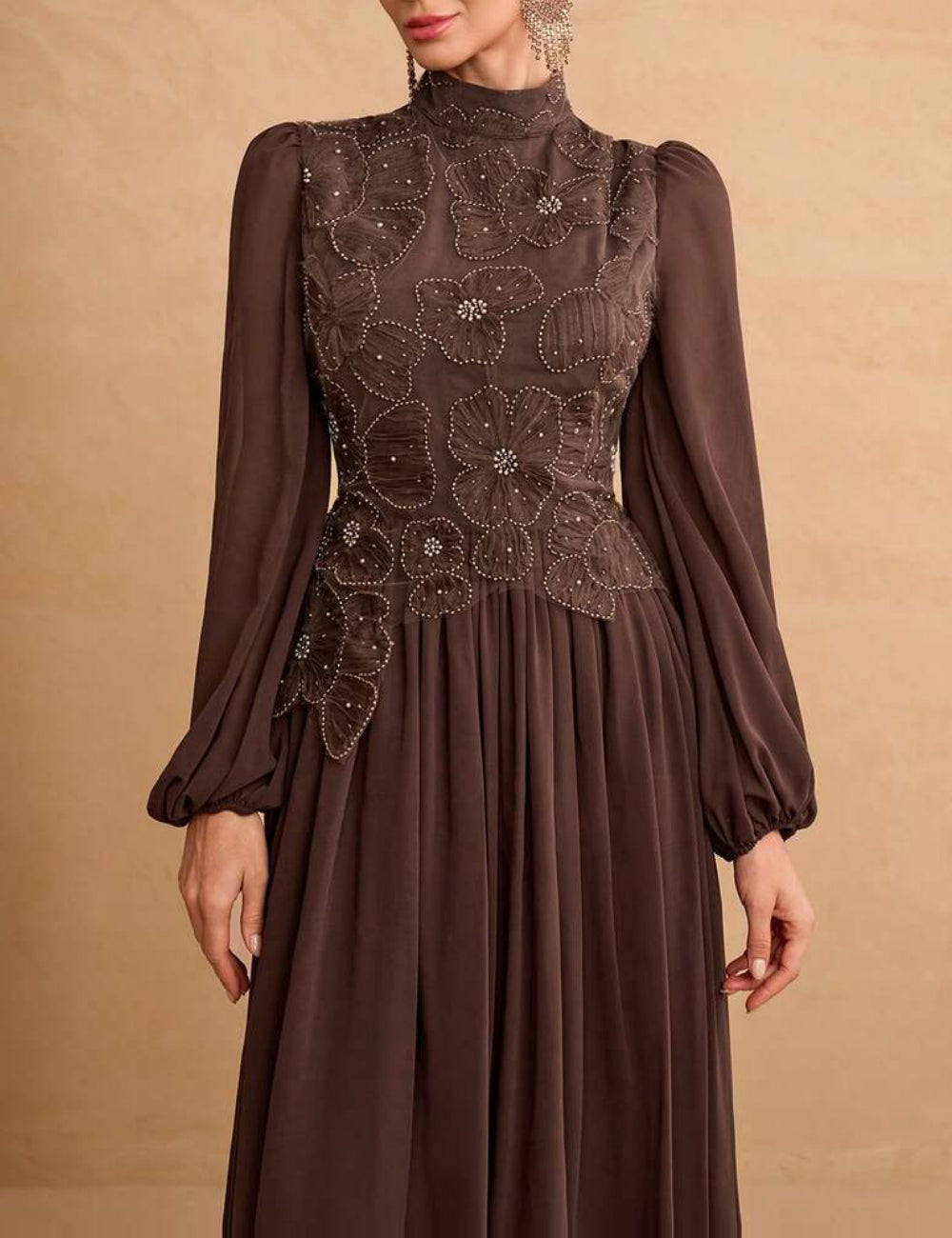 Shein X alkalmi ruha, barna
