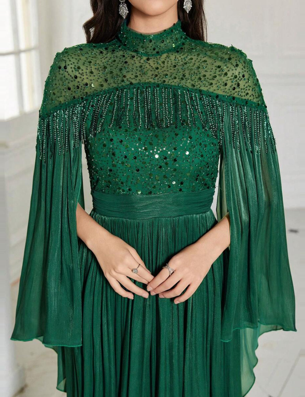 Rochie de ocazie Shein, verde