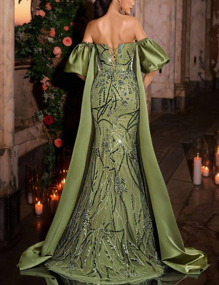 Rochie de ocazie SHEIN, verde