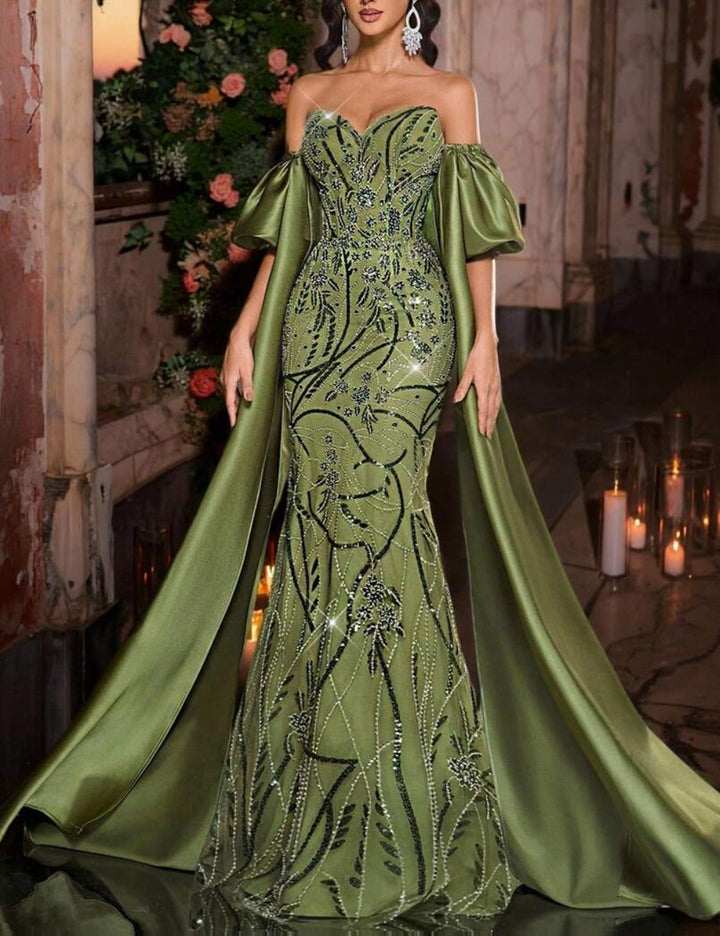 Rochie de ocazie SHEIN, verde