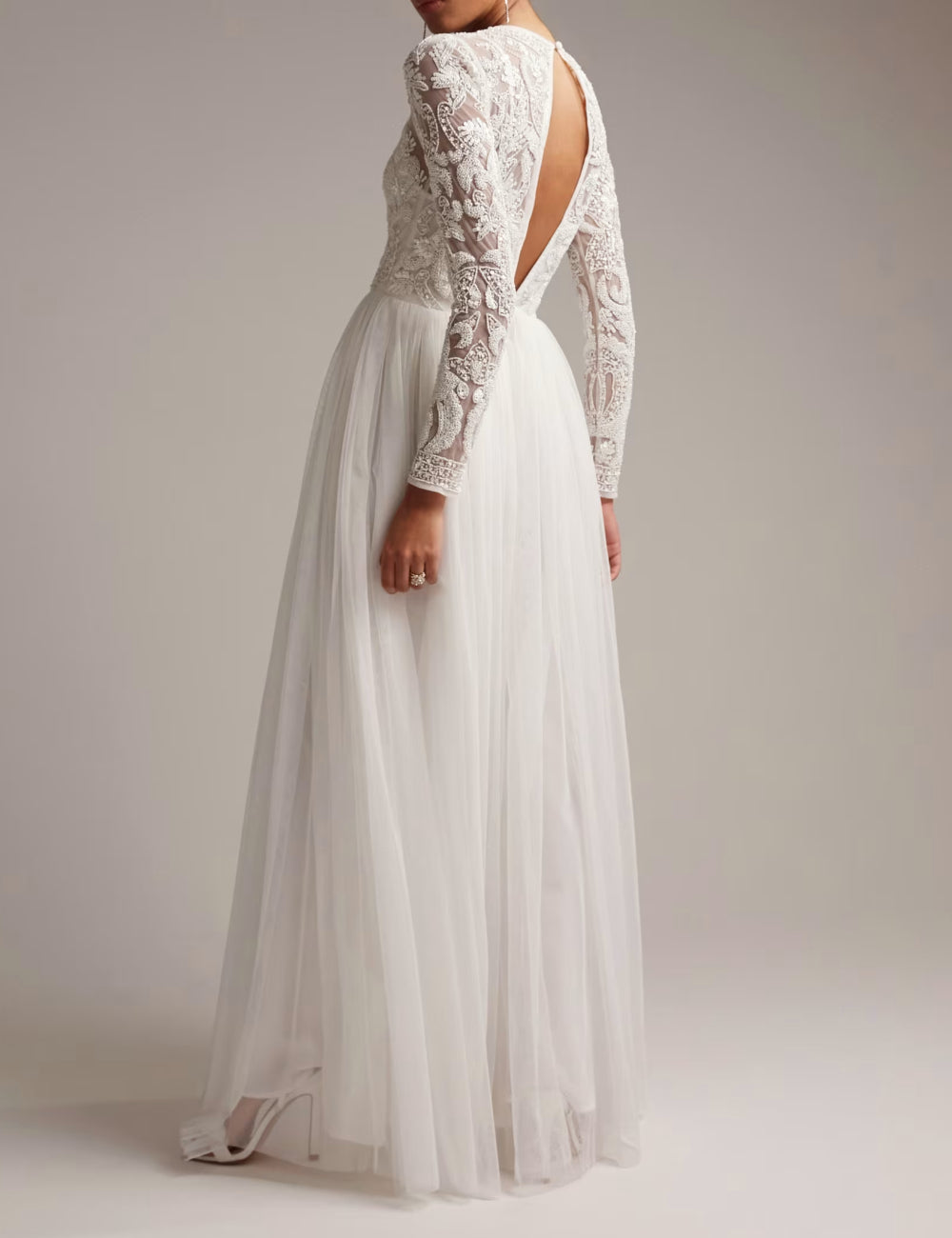 Rochie de ocazie și bridal ASOS, alb