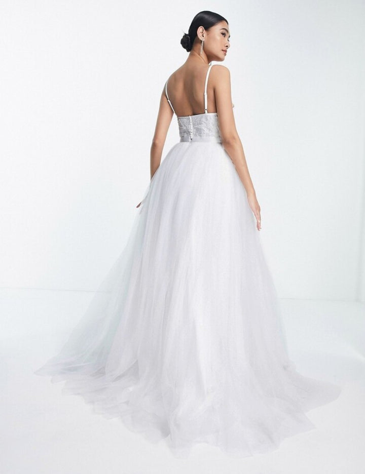 Rochie de ocazie și bridal ASOS, alb