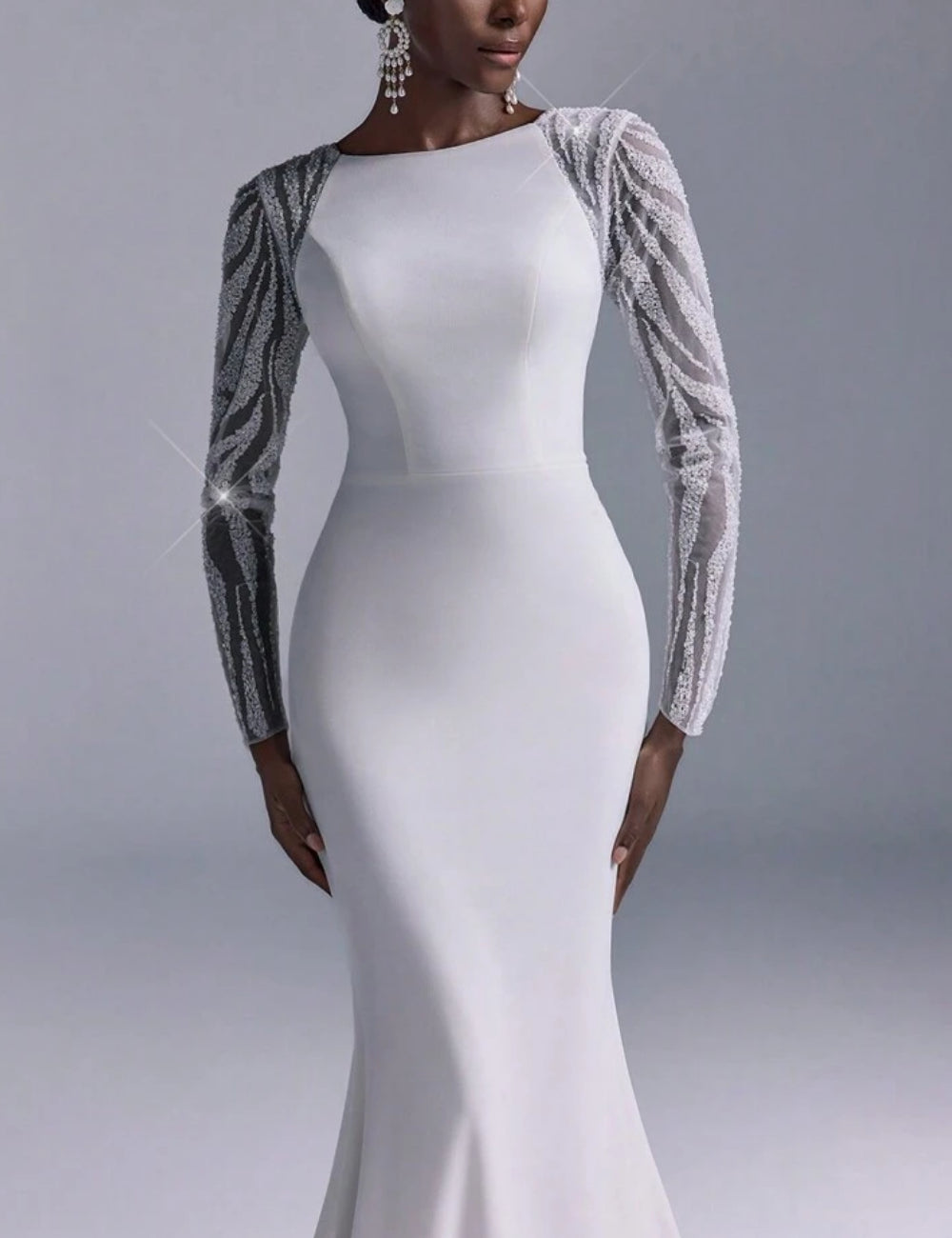 Rochie de ocazie și bridal Shein, alb