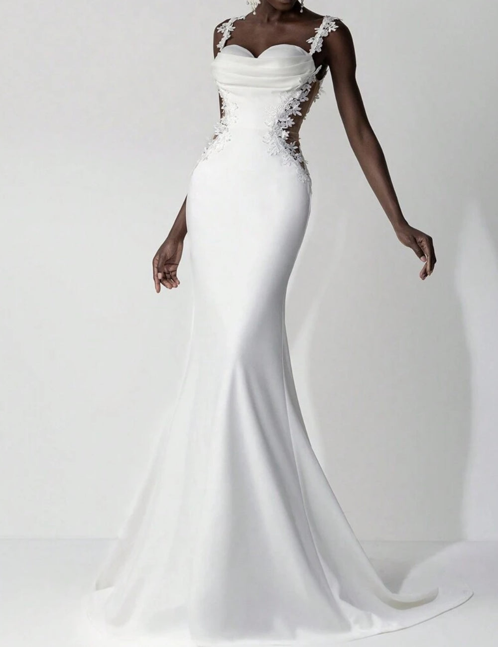 Rochie de ocazie și bridal Shein, alb