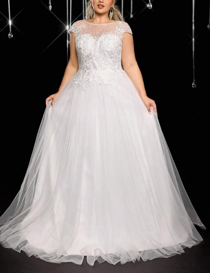 Rochie de ocazie și bridal Shein Curve+, alb