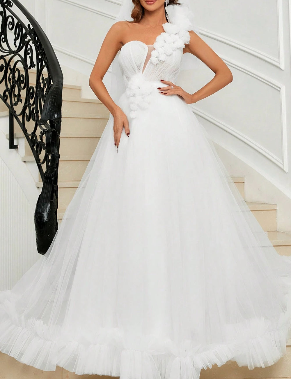 Rochie de ocazie și bridal Shein, alb