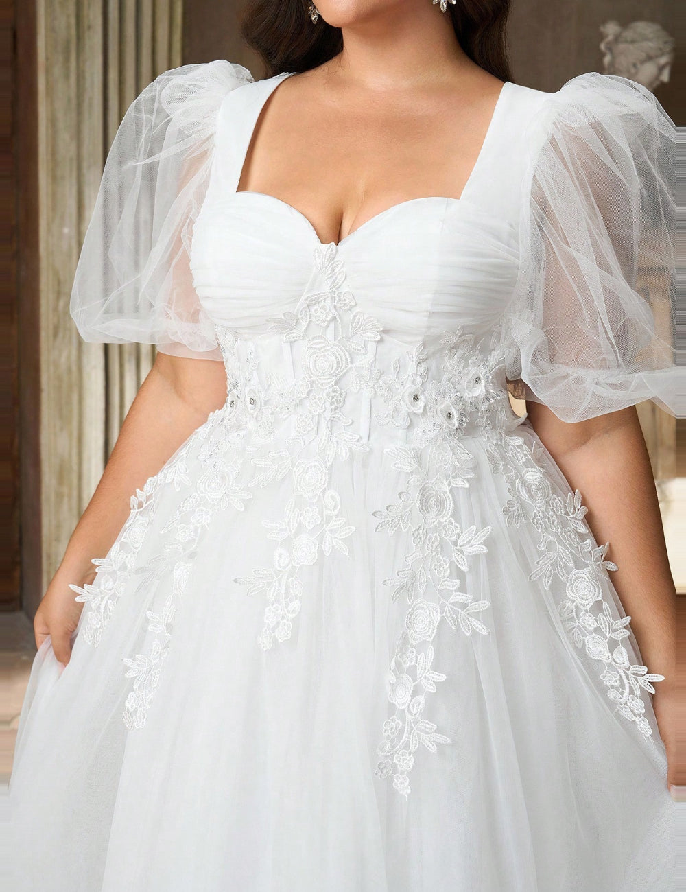 Rochie de ocazie și bridal SHEIN, alb