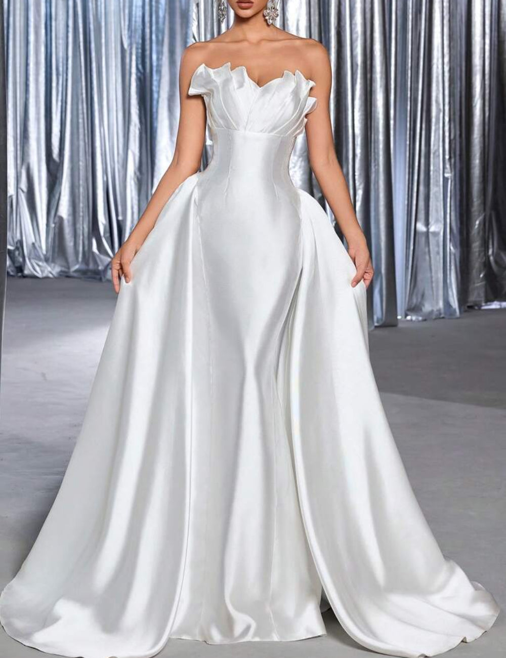 Rochie de ocazie și bridal Shein, alb