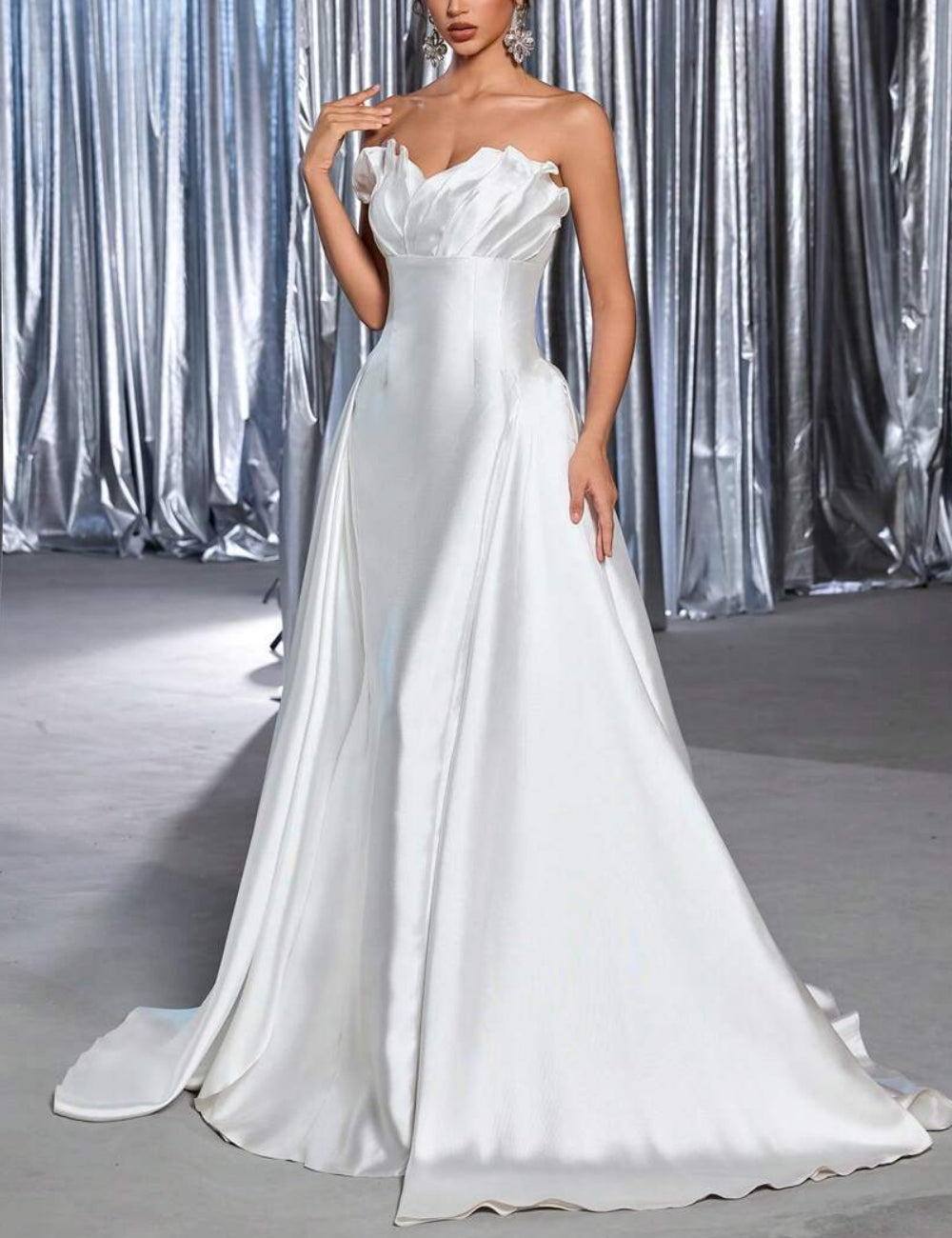 Rochie de ocazie și bridal Shein, alb