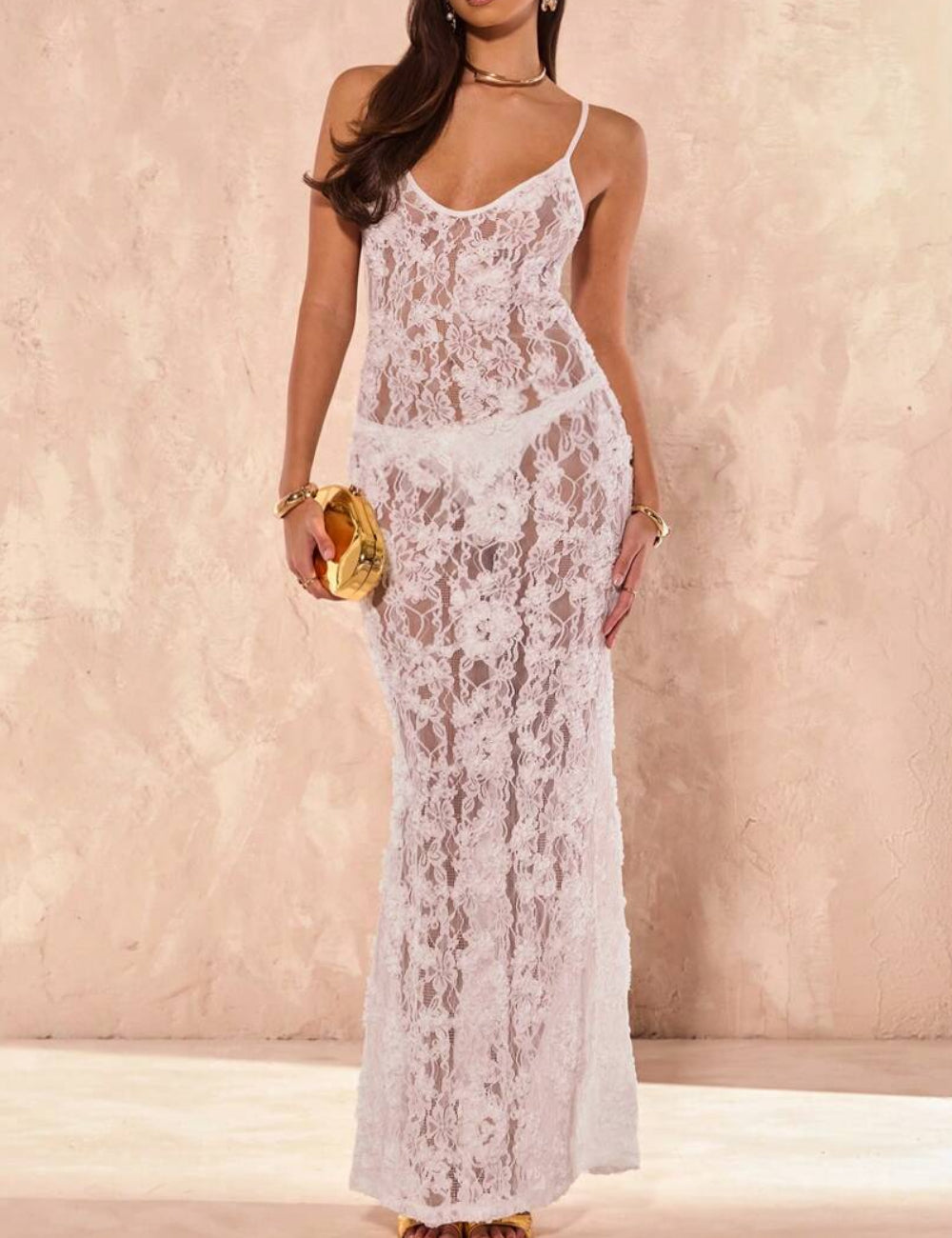 Rochie de plajă Shein, alb