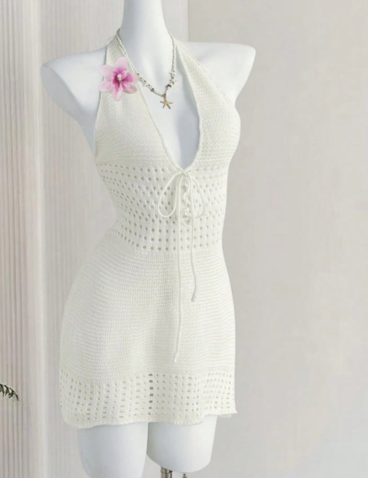 Rochie de plaja Shein, crem