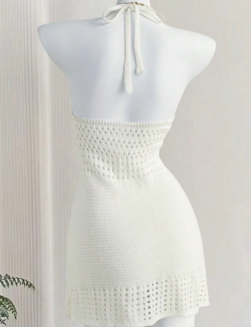 Rochie de plaja Shein, crem