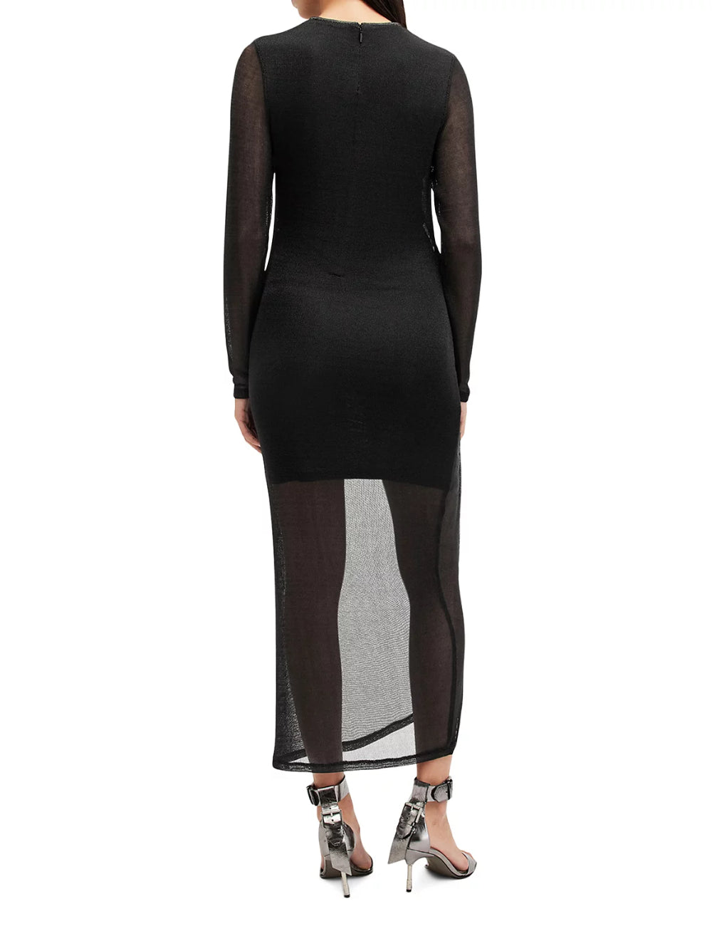 Rochie maxi Allsaints, negru