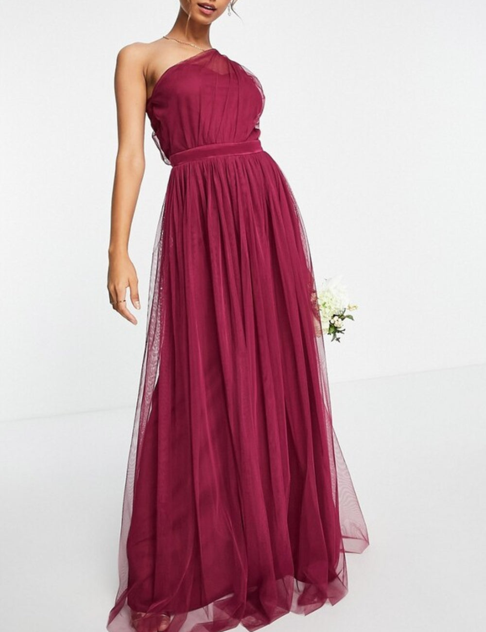 Rochie maxi Anaya, vișiniu