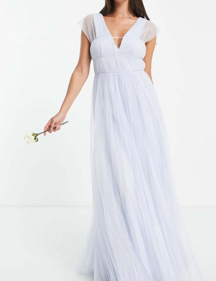 Rochie maxi ASOS, albastru