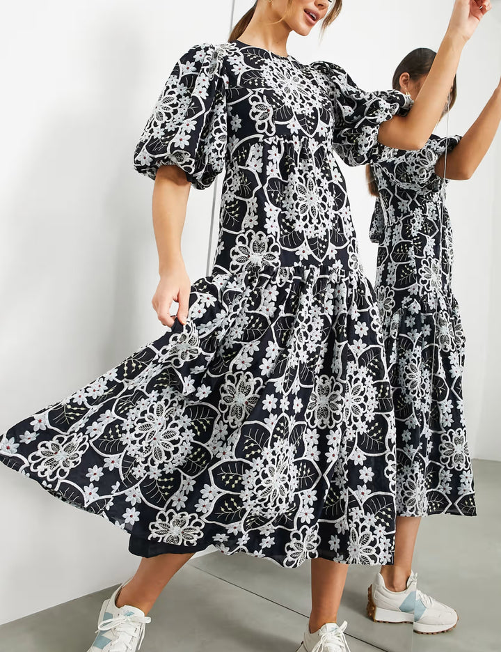 Rochie maxi ASOS, albastru