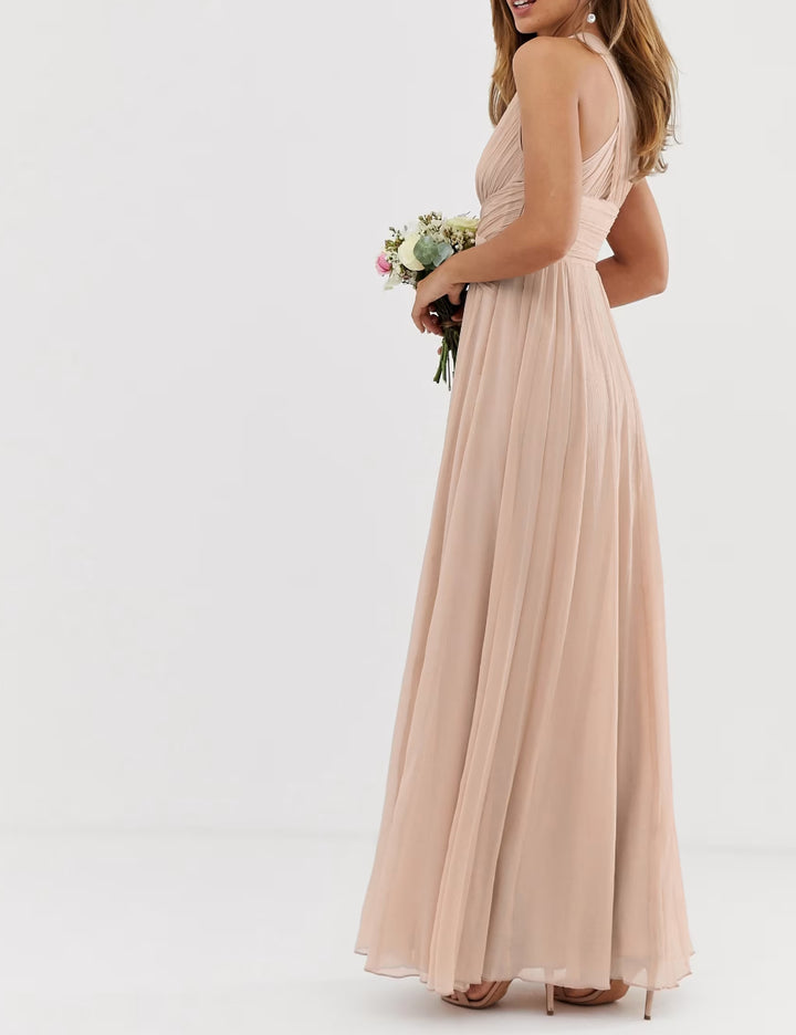 Rochie maxi ASOS, bej