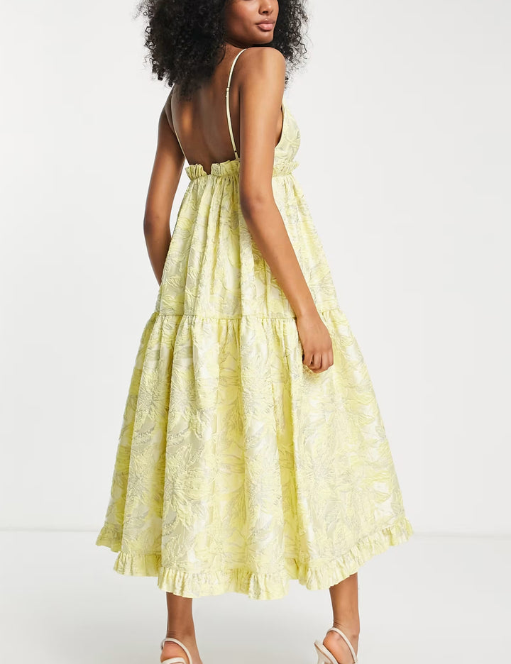 Rochie maxi ASOS, galben