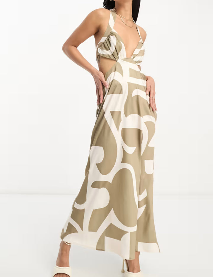 Rochie maxi ASOS, mix culori