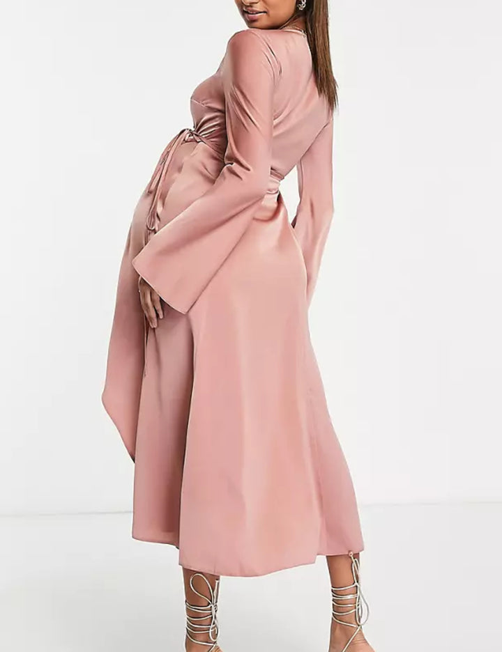 Rochie maxi ASOS, roz