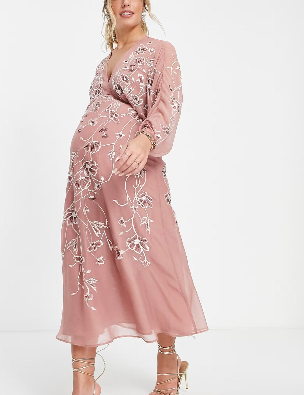 Rochie maxi ASOS, roz