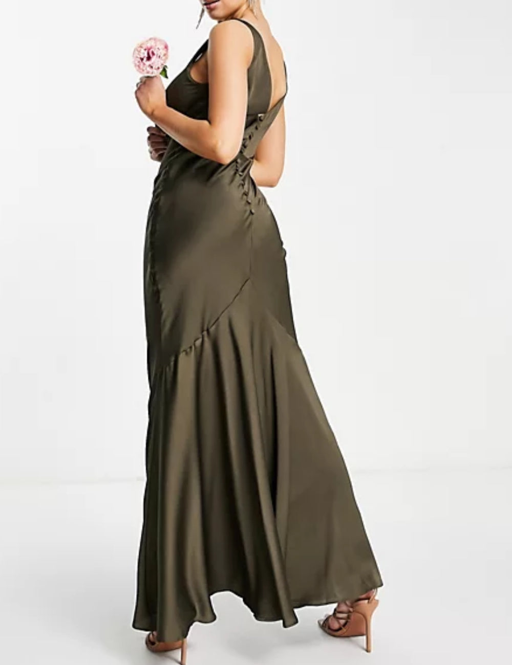 Rochie maxi ASOS, verde