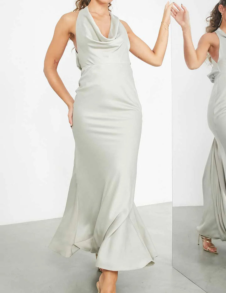 Rochie maxi ASOS, verde