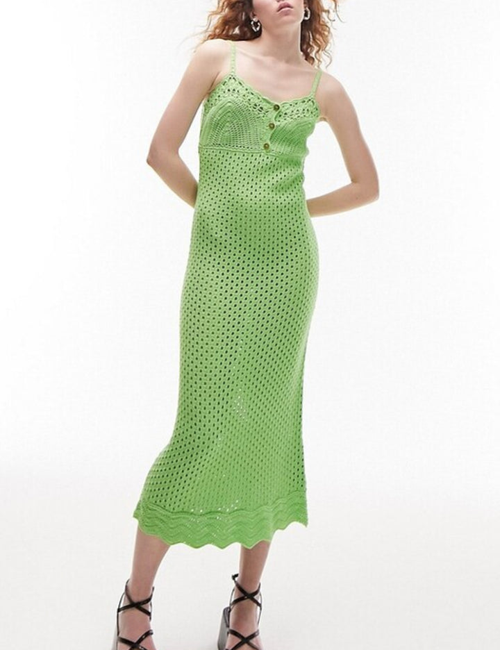 Rochie maxi Topshop, verde