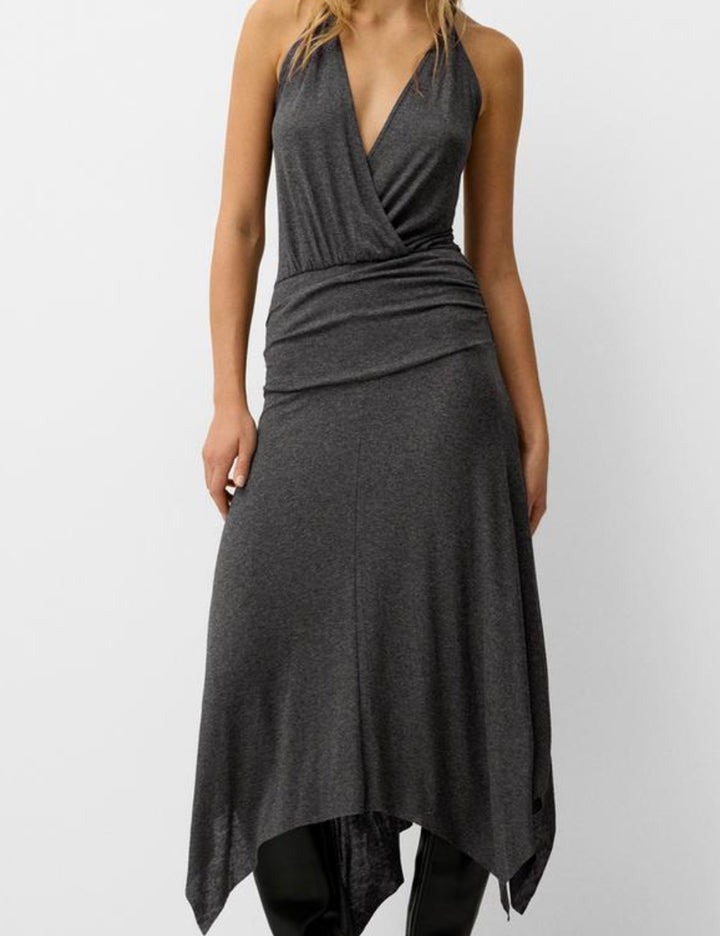Rochie midi Bershka, gri