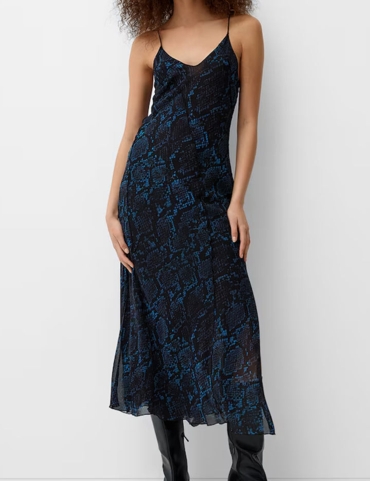 Rochie maxi Bershka, mix culori