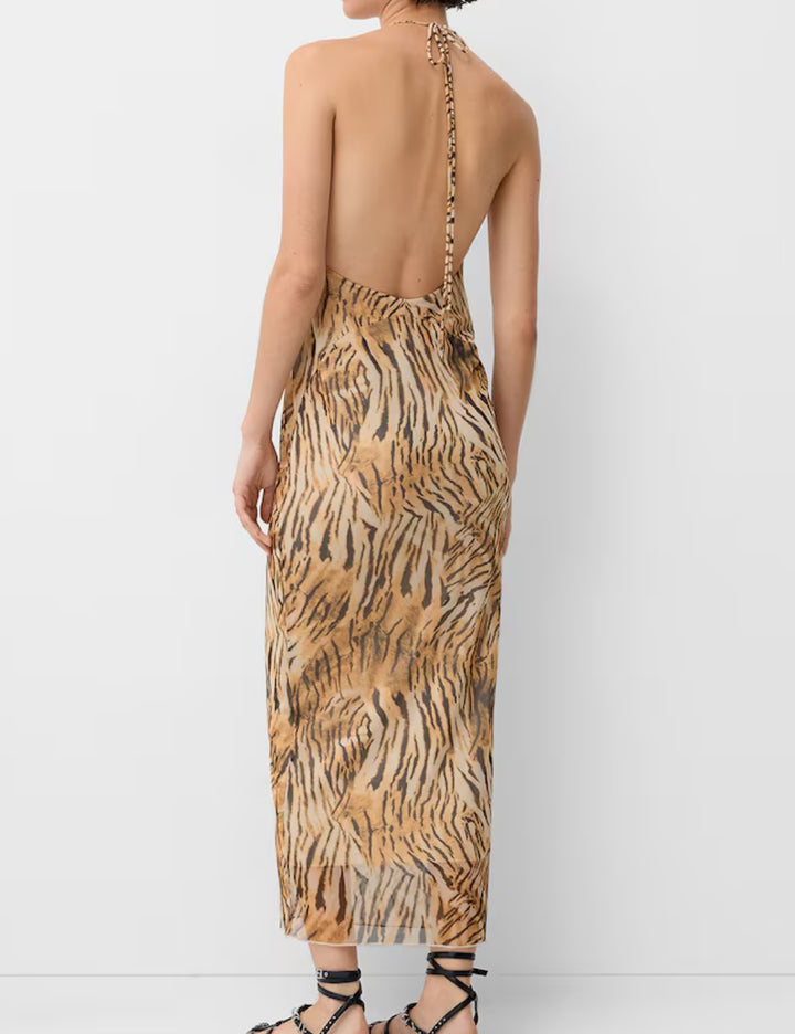 Rochie maxi Bershka, mix culori