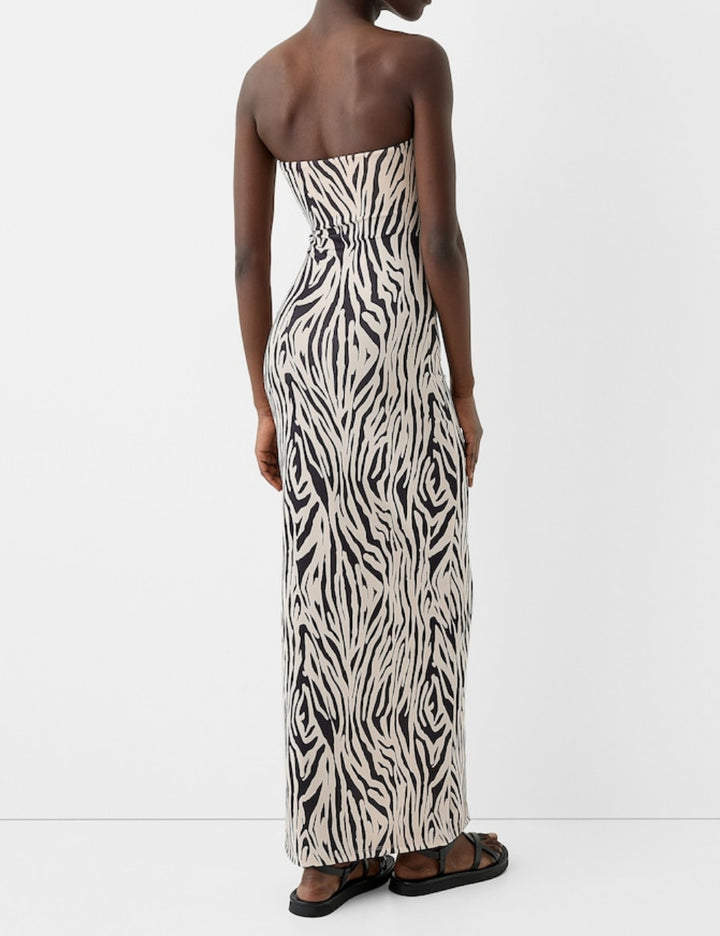 Rochie maxi Bershka, mix culori