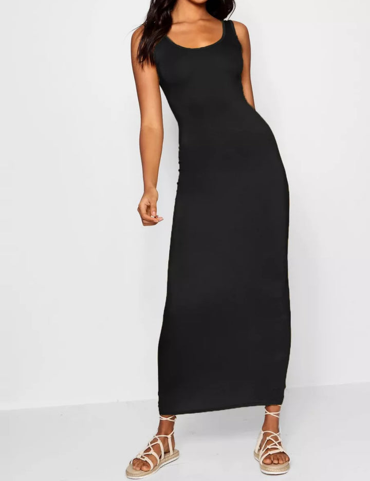 Rochie maxi Boohoo, negru