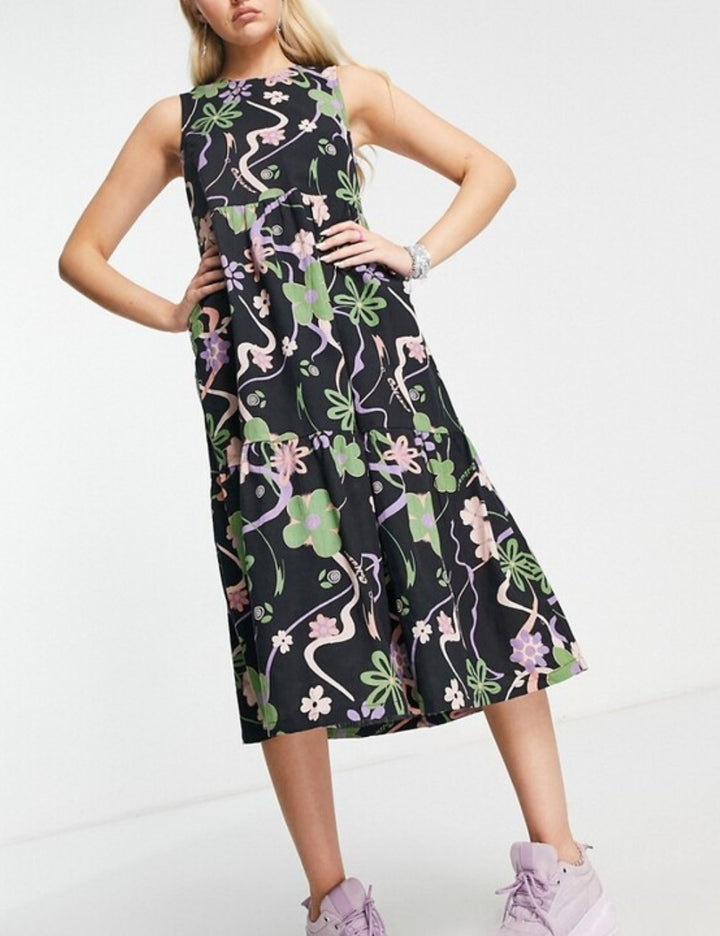 Rochie maxi Collusion, mix culori