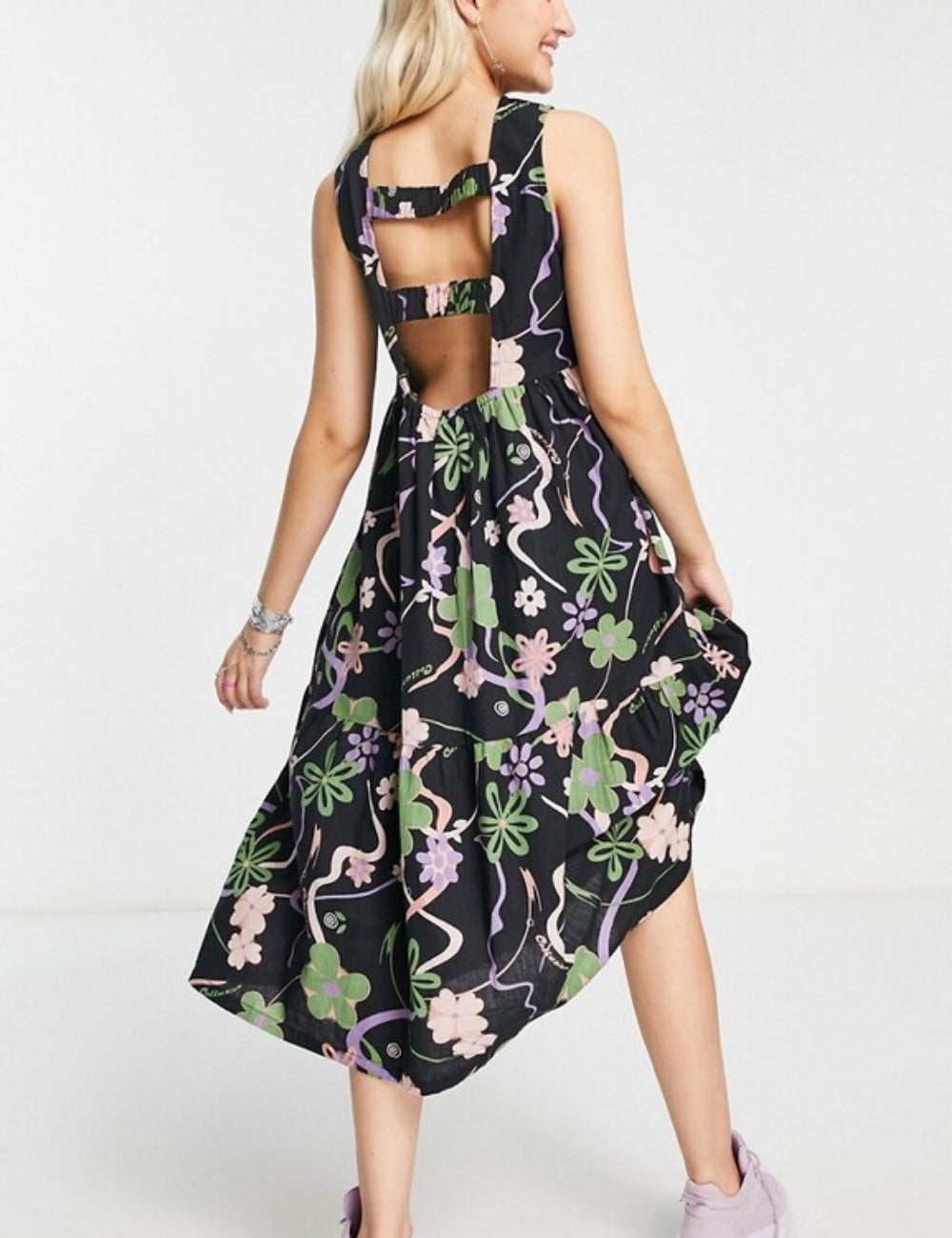 Rochie maxi Collusion, mix culori