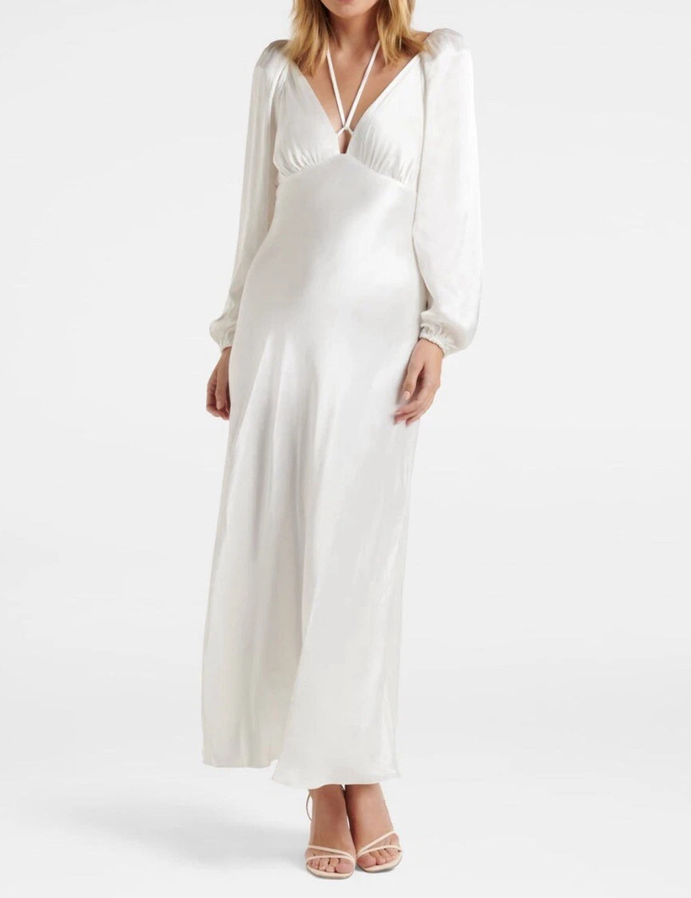Rochie maxi Forever New, crem