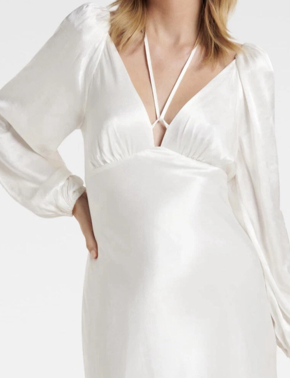 Rochie maxi Forever New, crem