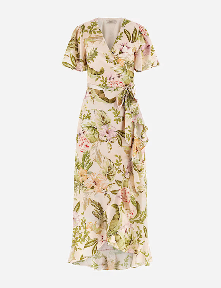 Rochie maxi Guess, mix culori