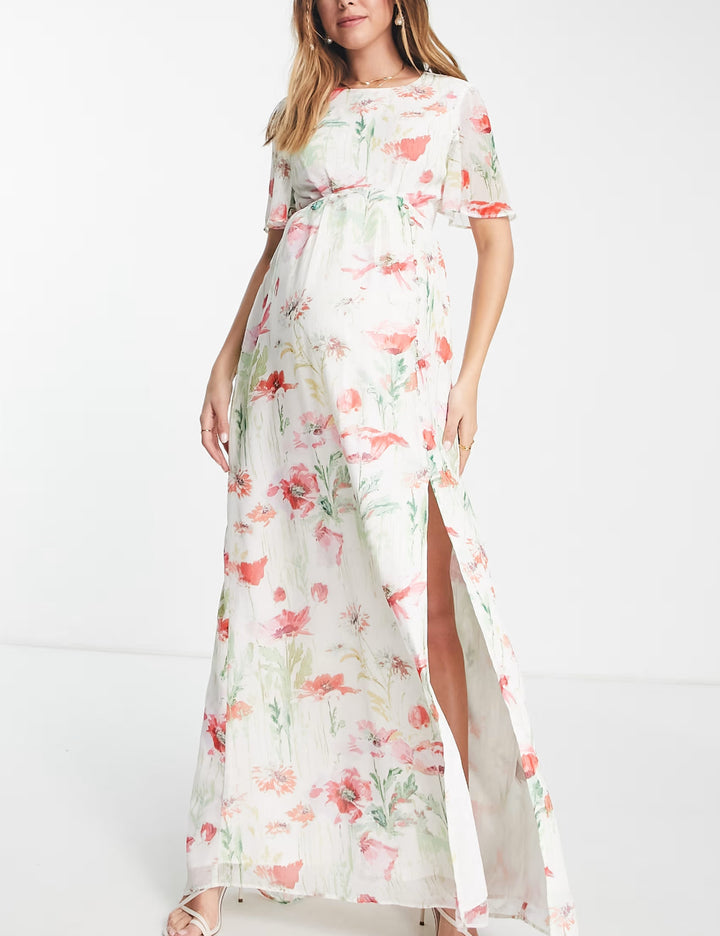 Rochie maxi HOPE & IVY, mix culori