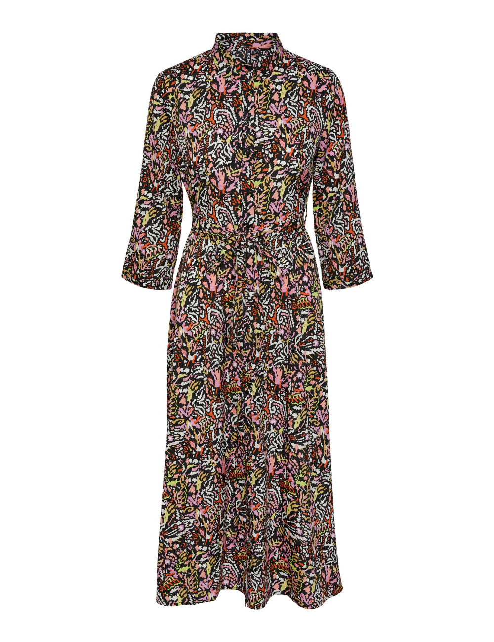 Rochie maxi Pieces, mix culori