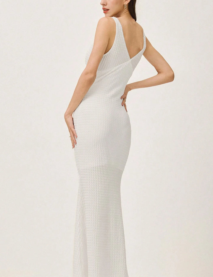 Rochie maxi Shein, alb