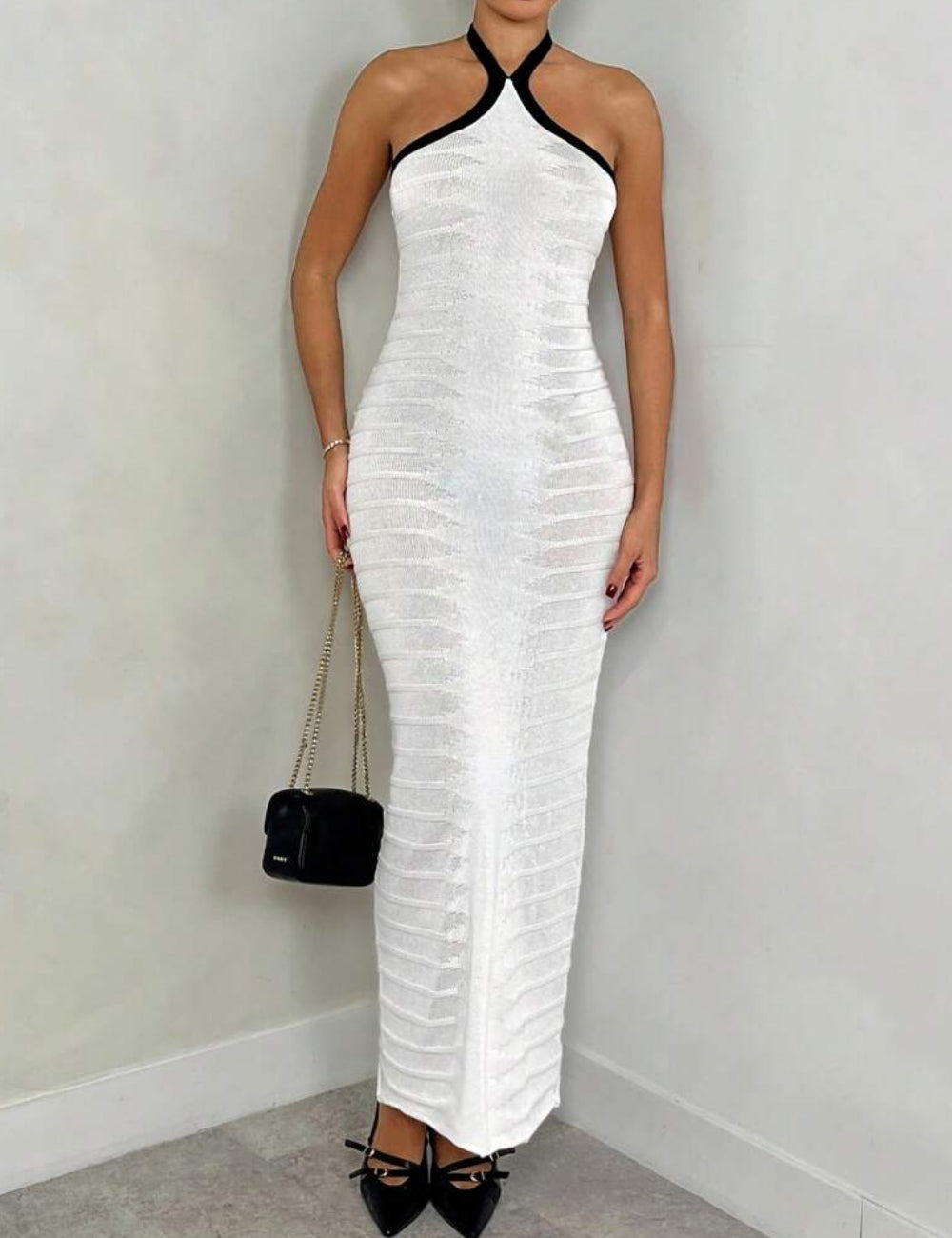 Rochie maxi Shein, alb