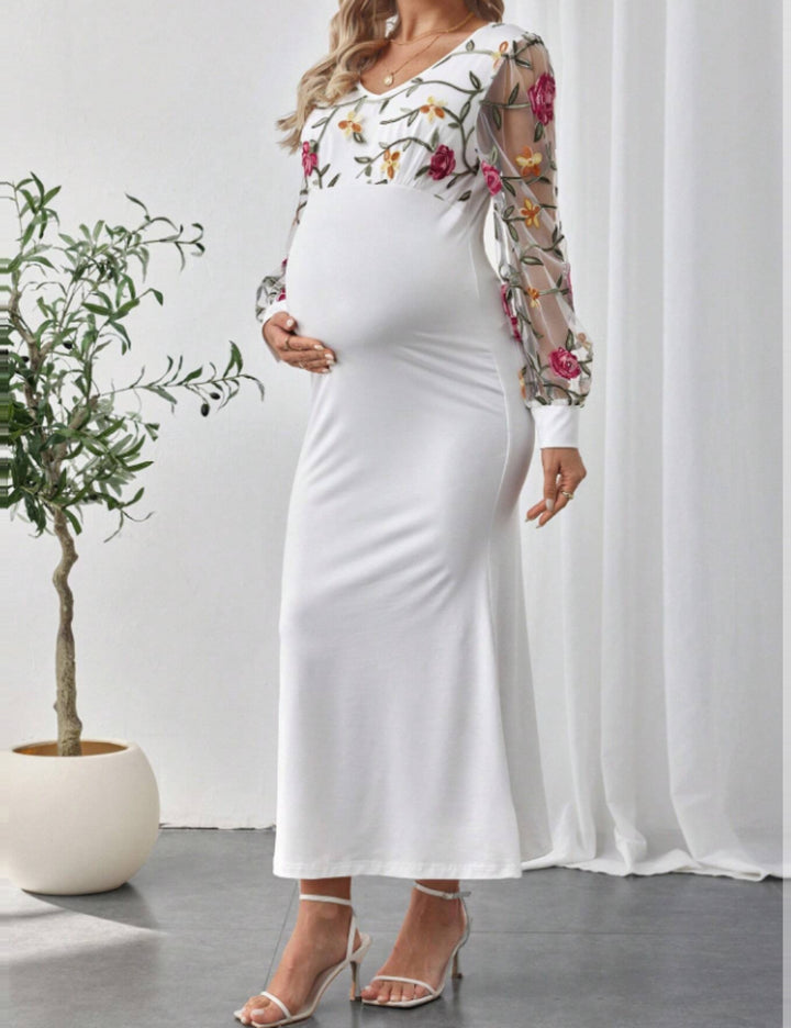 Rochie maxi Shein, alb