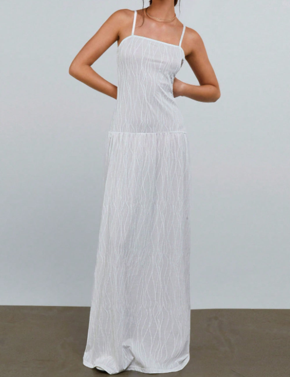 Rochie maxi Shein, alb