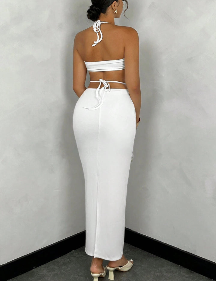 Rochie maxi Shein, alb
