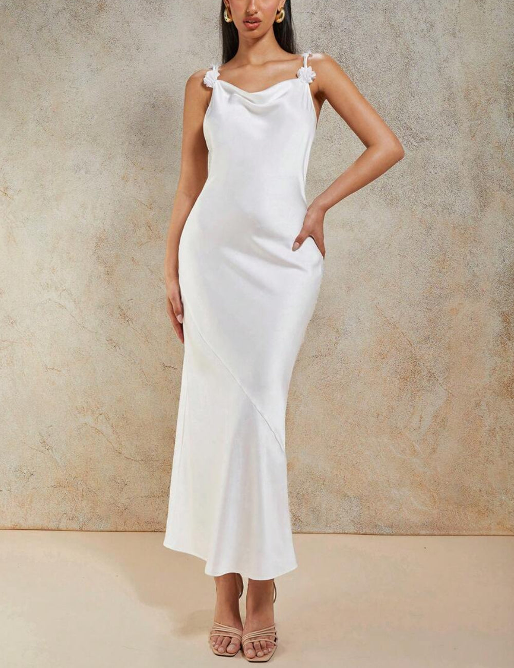 Rochie maxi Shein, alb