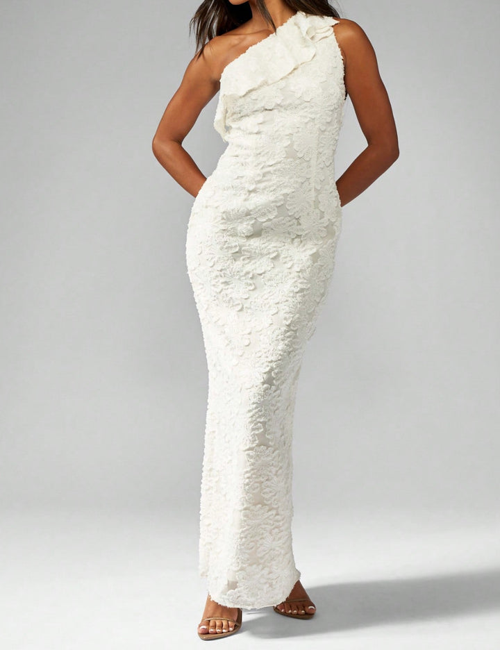 Rochie maxi Shein Missguided, alb