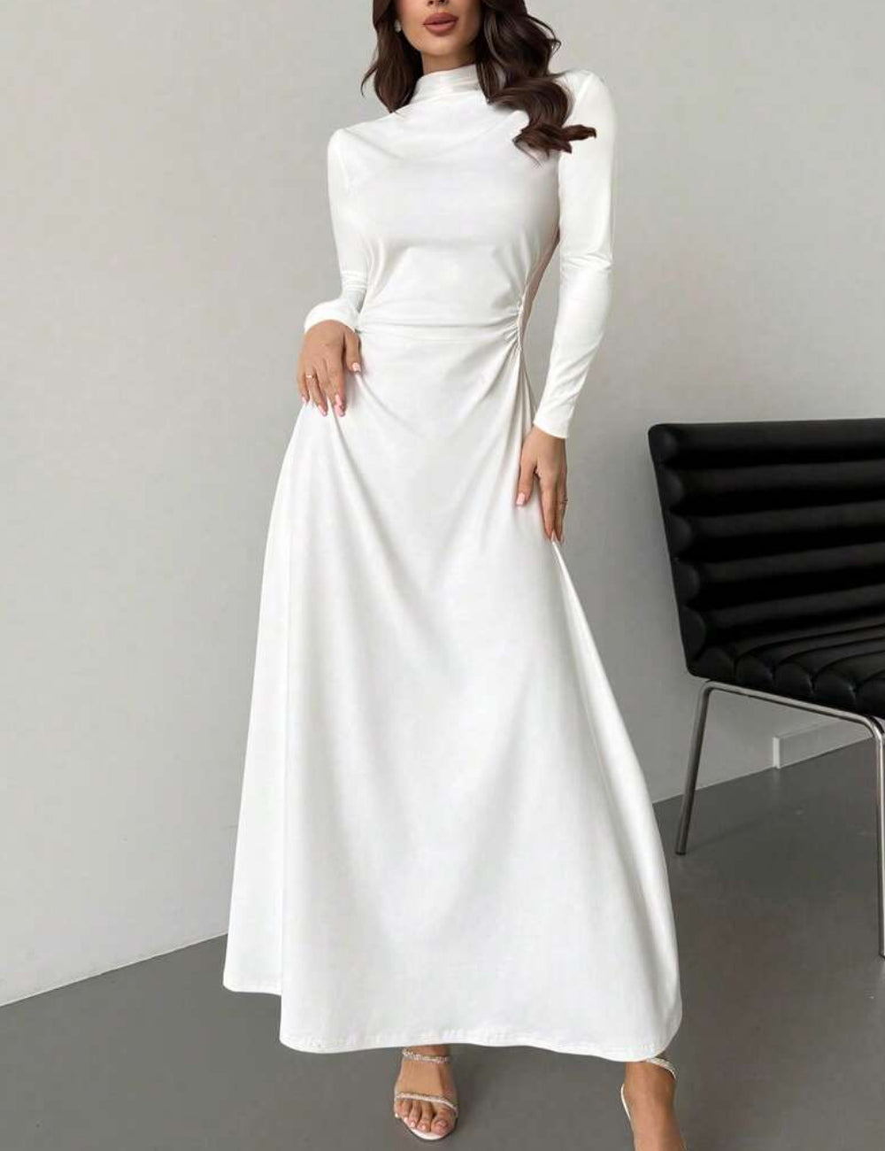 Rochie maxi SHEIN, alb