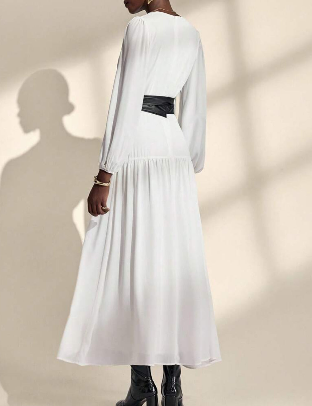 Rochie maxi Shein, alb